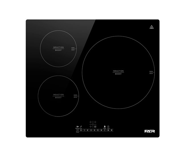 Placa de indução far fa biih 2025 60cm 3 zonas