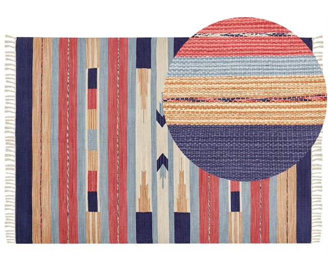 Beliani Kilim GANDZAK 140x200 Multicor