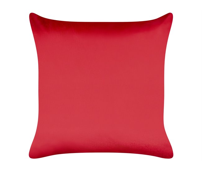 Beliani Almofada decorativa MARSHMALLOW Vermelho
