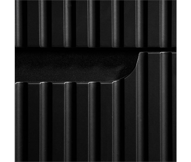 Móvel de casa de banho para lavatório Newport com 2 gavetas MDF 60 Preto/ Madeira