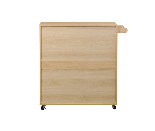 Balcão de cozinha LINEAR decoração em madeira 1 puxador 1 gaveta Madeira