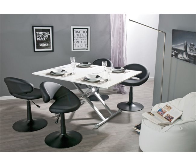Mesa extensível e elevável LIFT Branco