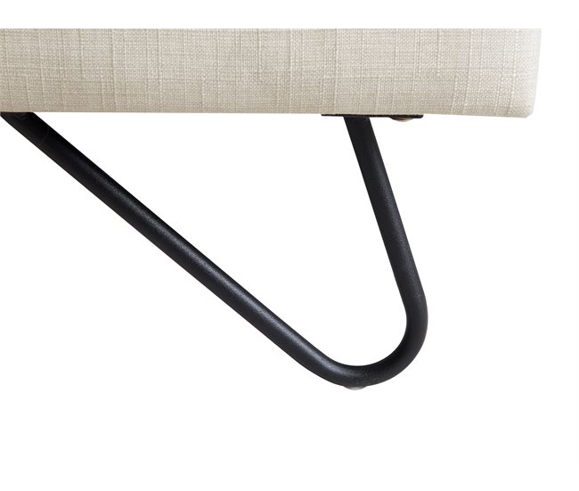 Beliani Cama Terciopelo LANNION 183x223 Bege