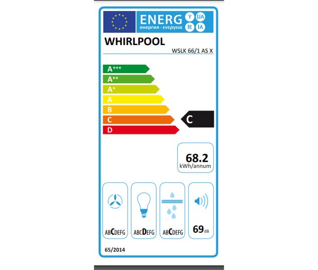 Exaustor Whirlpool WHIRLPOOL WSLK66 1ASX Cinza