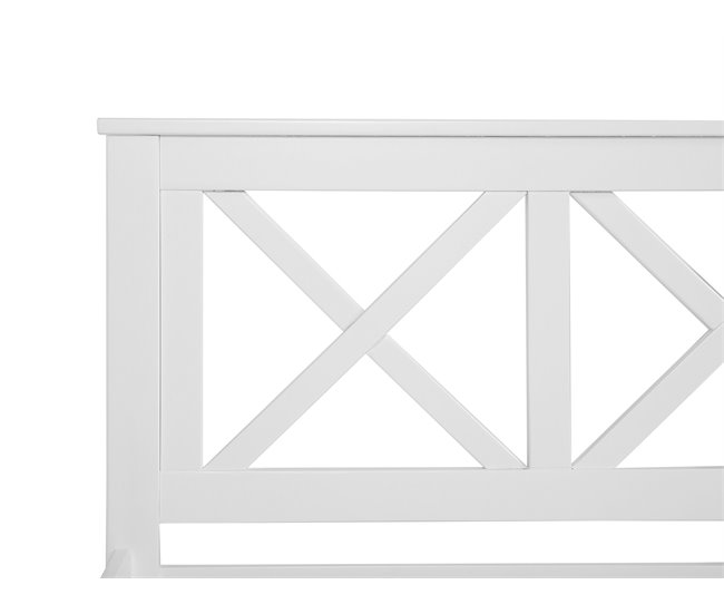 Beliani Cama Pinho TANNAY 149x208 Branco