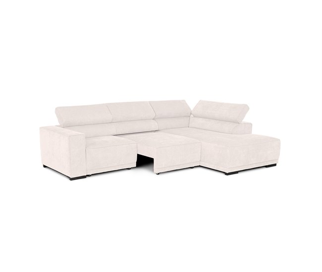 Sofá de canto com cama MACK Bege