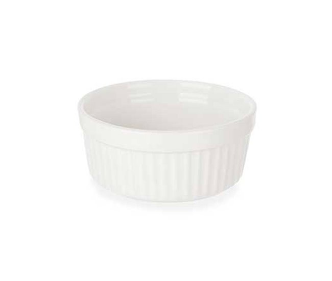 Conjunto de 6 aperitivos + suporte em porcelana coleção VESSIA Branco