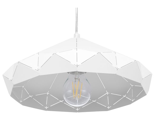Beliani Candeeiro de tecto NEVOLA Branco