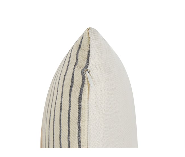 Beliani Almofada decorativa MOONFLOWER Bege