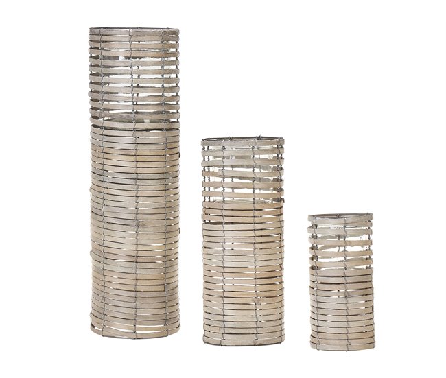 Beliani Candelabro ROVARE Castanho