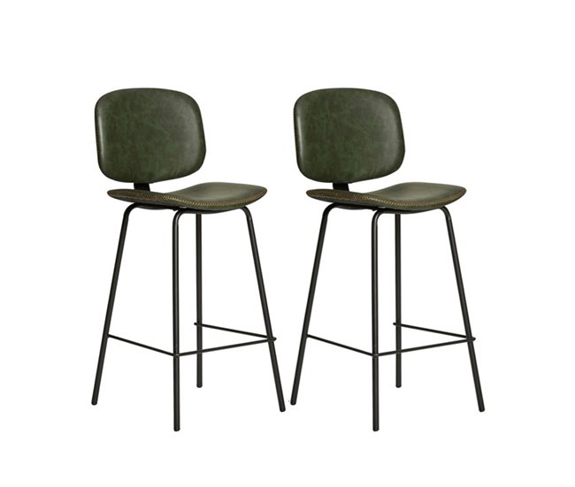 Conjunto de 2 bancos altos DECO Verde