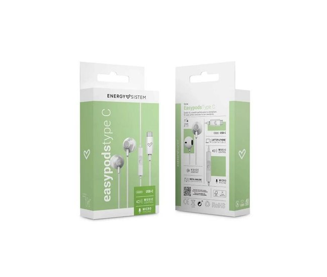 Auriculares EasyPods Type C Snow Multicor