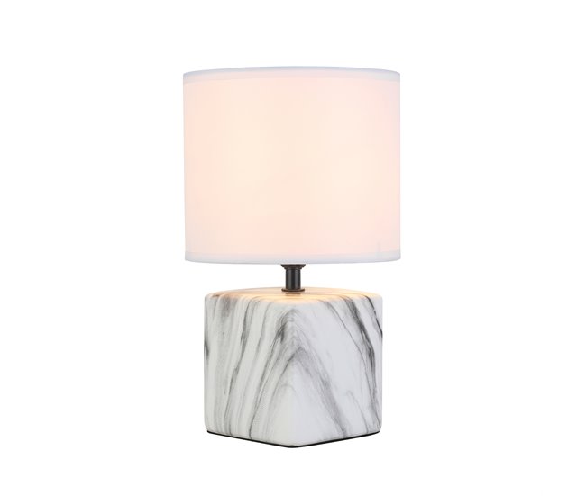 Candeeiro de mesa NORA 1 luz 40W 30,5x18,5cm marca CONFORAMA Branco
