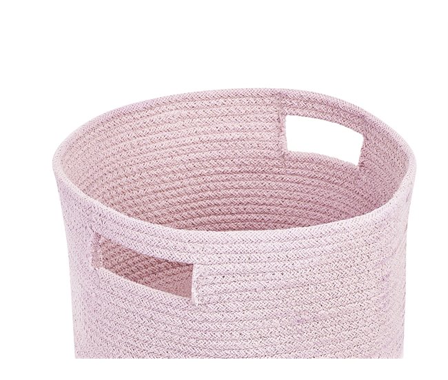 Beliani Cesta CHINIOT Rosa Talco