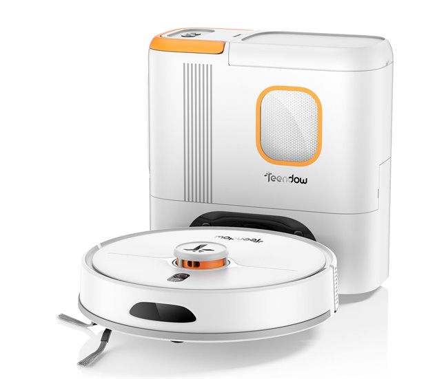 Aspirador robótico teendow d20s max+ - 6000pa 5000mah