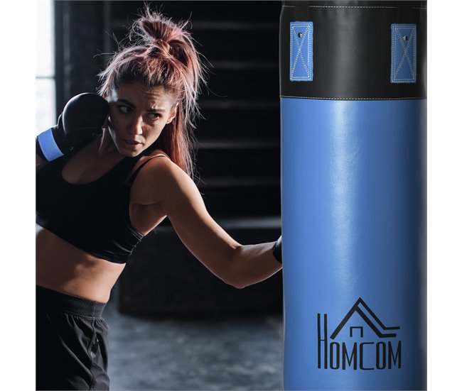 Saco de Boxe PU, EPE e Nylon HOMCOM Azul