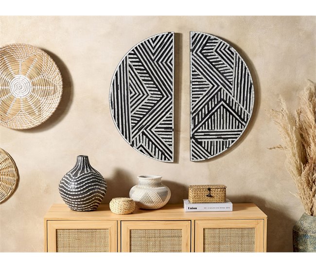 Beliani Decoração de parede MANDAU Branco
