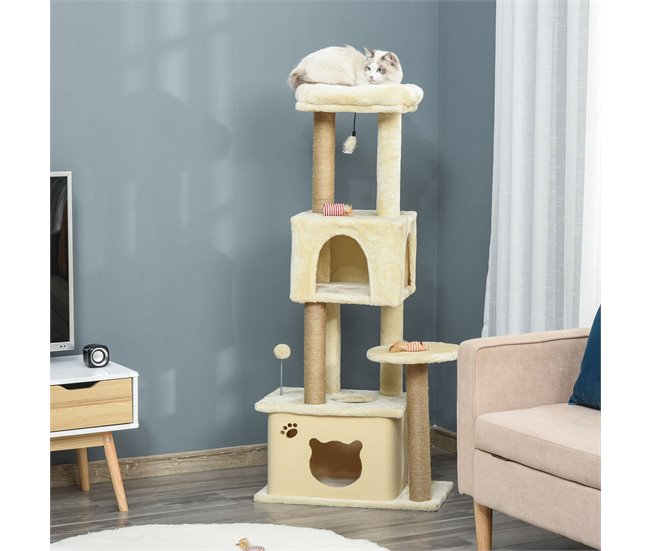 Árvore Arranhador para Gatos Bege