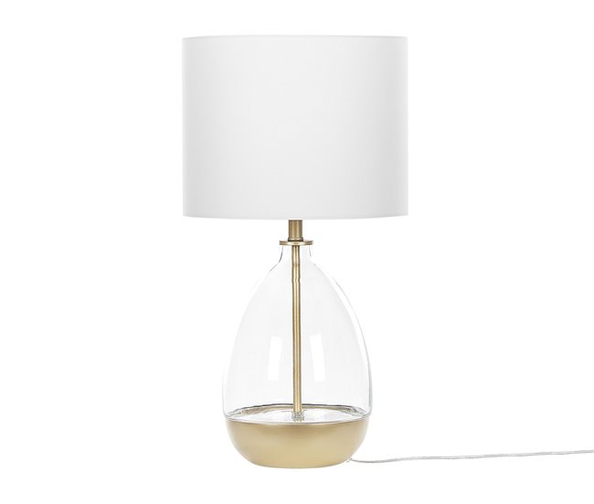 Beliani Candeeiro de mesa OKARI Branco