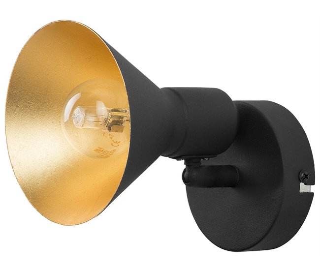 Beliani Candeeiro de parede MERSEY Preto