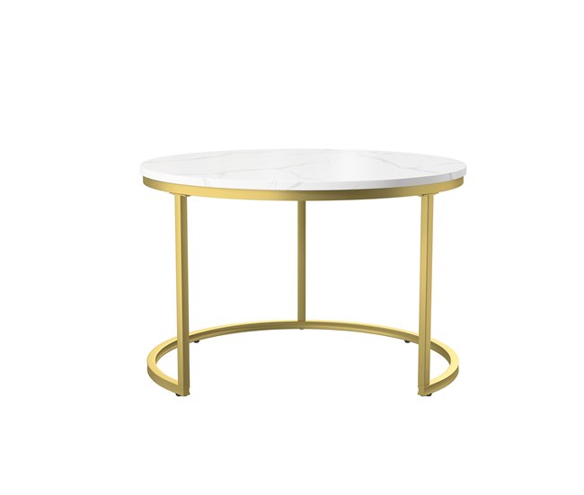 Mesa de centro, mesa de apoio, mesa de canto 70x45 Branco