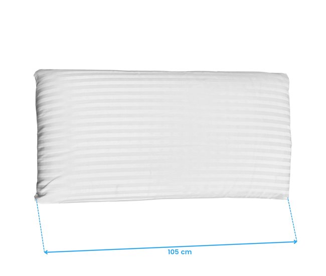 Travesseiro de látex perfurado com capa 105x35 Branco