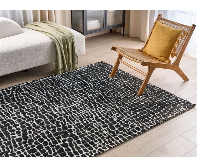 Beliani Pelos curtos PUNGE 160x230 Preto