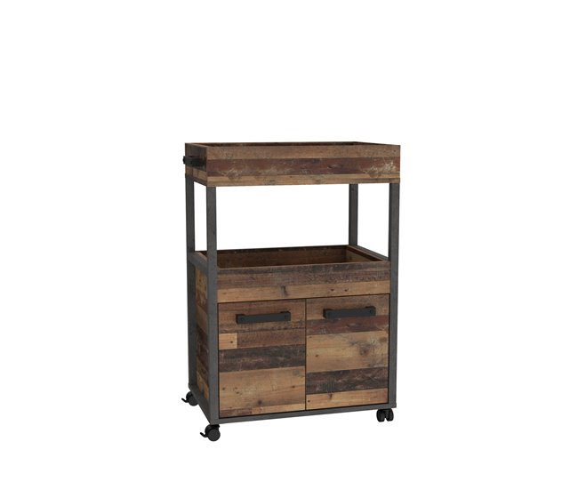 Camareira NELLEKE cor vintage e cimento Castanho