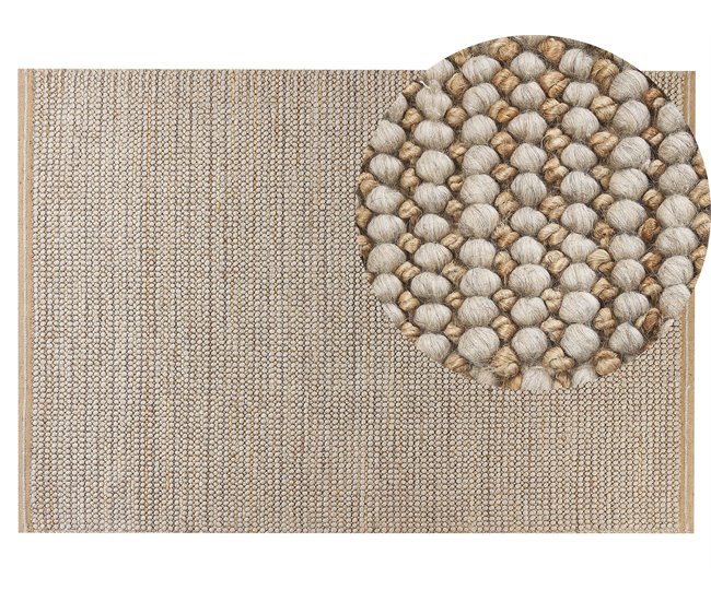 Beliani Pelos curtos BANOO 140x200 Bege