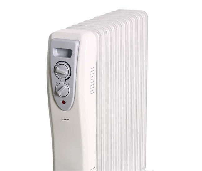 Radiador de óleo Infiniton HOR-2500 2500W 3 níveis de potência Branco/cinza