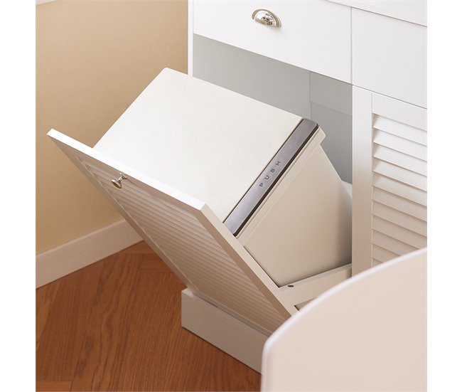 Aparador de cozinha com 2 gavetas e 3 portas SoBuy FSB101-W Branco