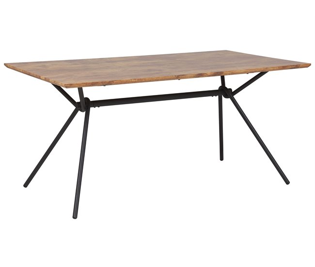 Beliani Mesa de jantar AMSTERDAM Castanho