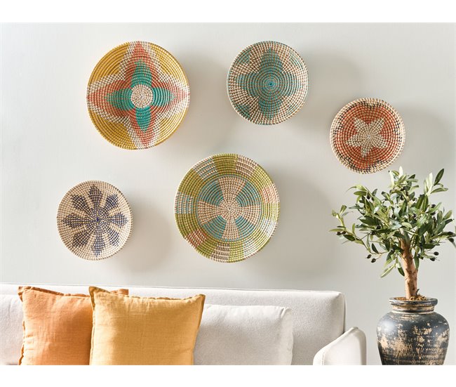 Beliani Decoração de parede SONLA Verde