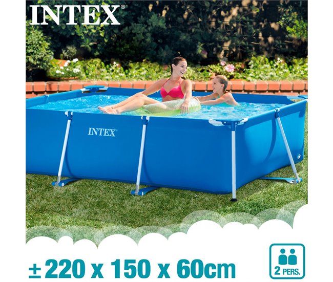 Piscina desmontável Intex estrutura pequena 220x150x60 cm - 1.662 l Azul