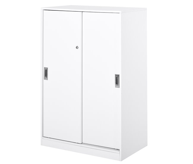 Armário de arquivo Painel de partículas E1 HOMCOM Branco