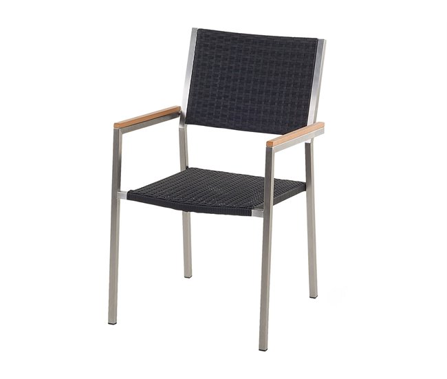 Beliani Conjunto de comedor GROSSETO Cinza