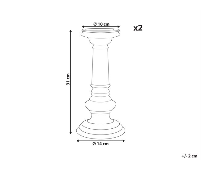 Beliani Candelabro IMARTI Dourado