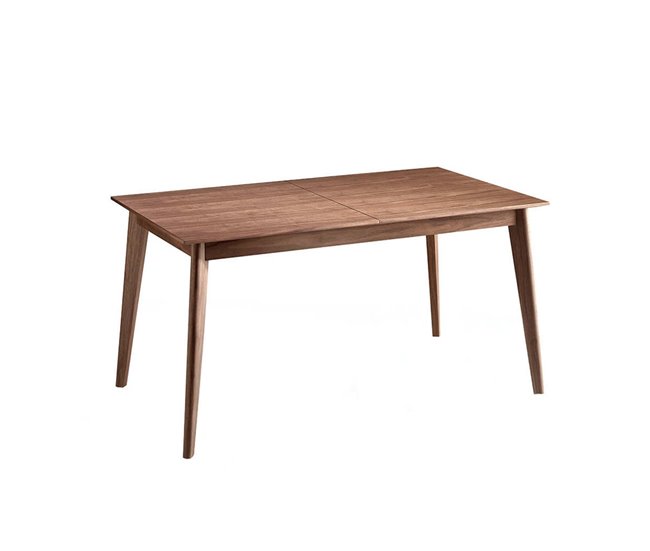 ANGEL CERDA Mesa de jantar extensível retangular nogueira 200x85 Nogal