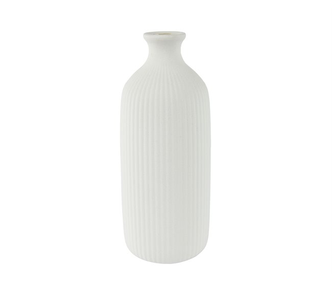 Vaso de grés IGOR metal branco Branco