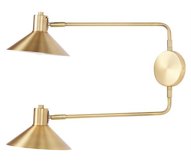 Beliani Candeeiro de parede KADASSA Dourado