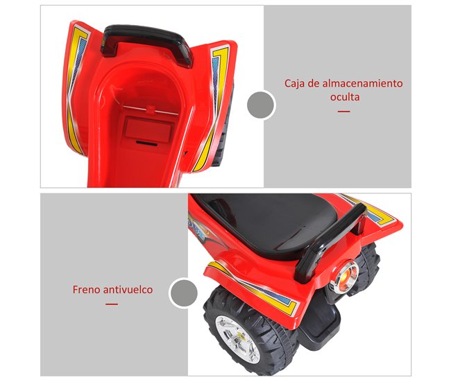 Carro Andador PP e metal HOMCOM Vermelho
