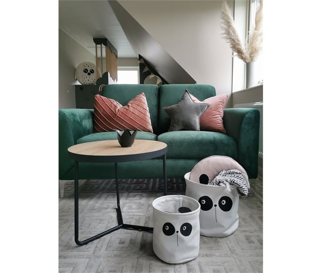 Beliani Mesa auxiliar MELODY 50x50 Castanho