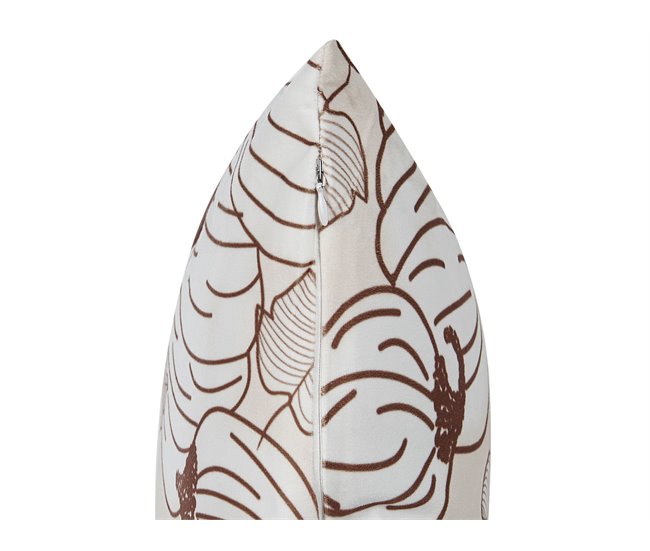 Beliani Almofada decorativa GOURD Bege