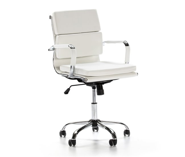  Cadeira de escritório reclinável Fenix Branco