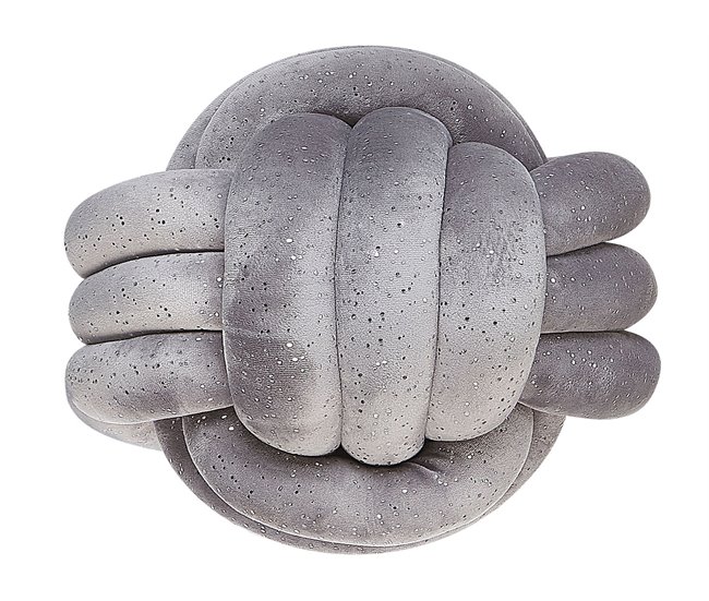 Beliani Almofada decorativa MALNI 30x30 Cinza