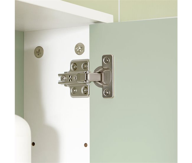 Armário de parede para casa de banho BZR140-GR SoBuy Verde