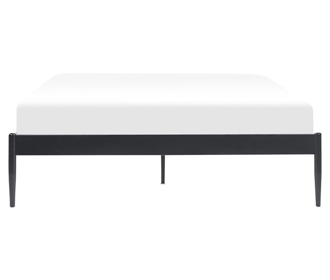 Beliani Cama Acero VAURS 167x206 Branco