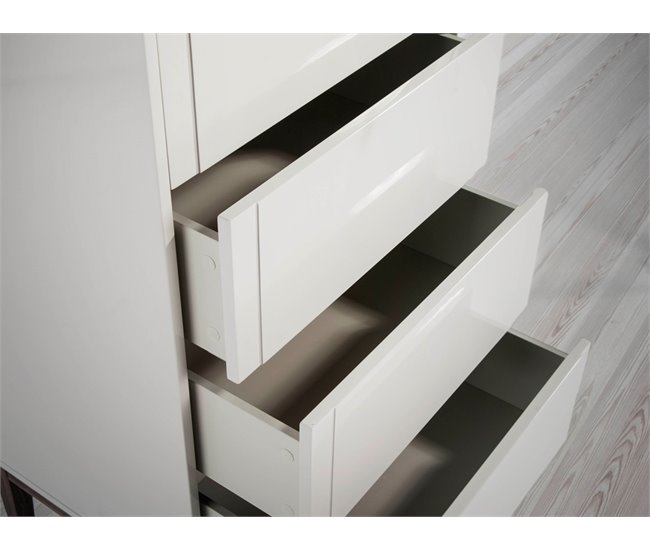 ANGEL CERDA Chiffonier cinzento e nogueira Nogal