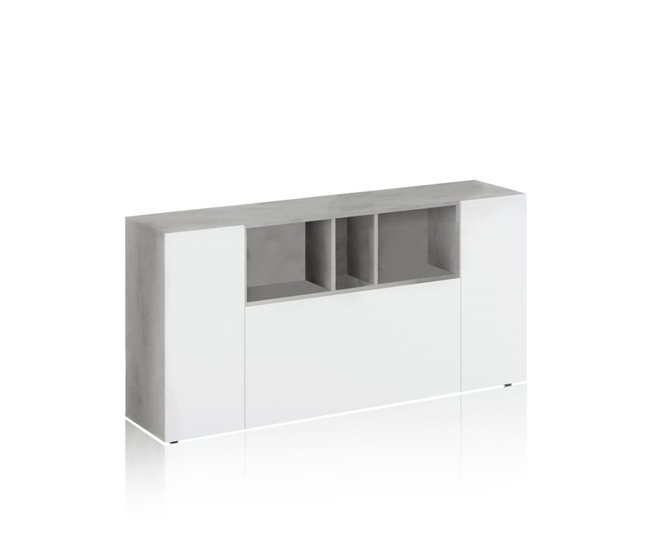 Aparador Coup 150 Branco/ Madeira