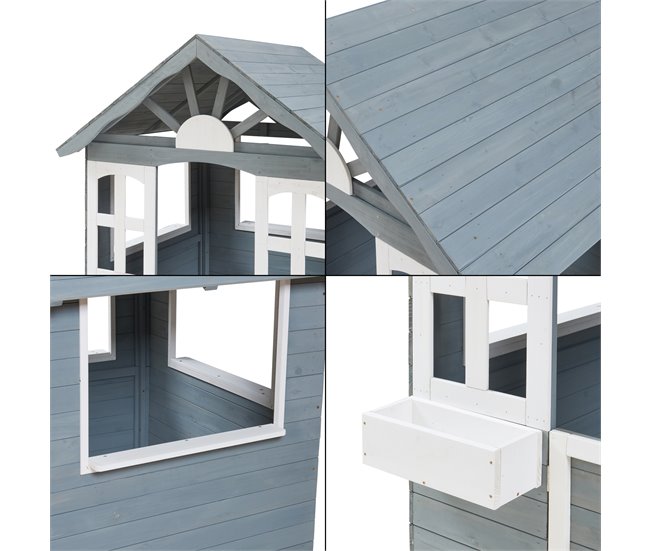 Casa de brincar para crianças Vesa [casa.pro] Cinza